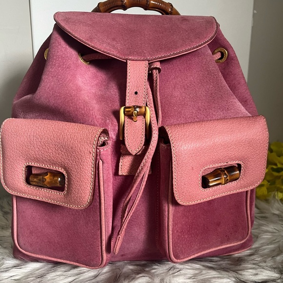 Gucci Handbags - Gucci pink Back Pack